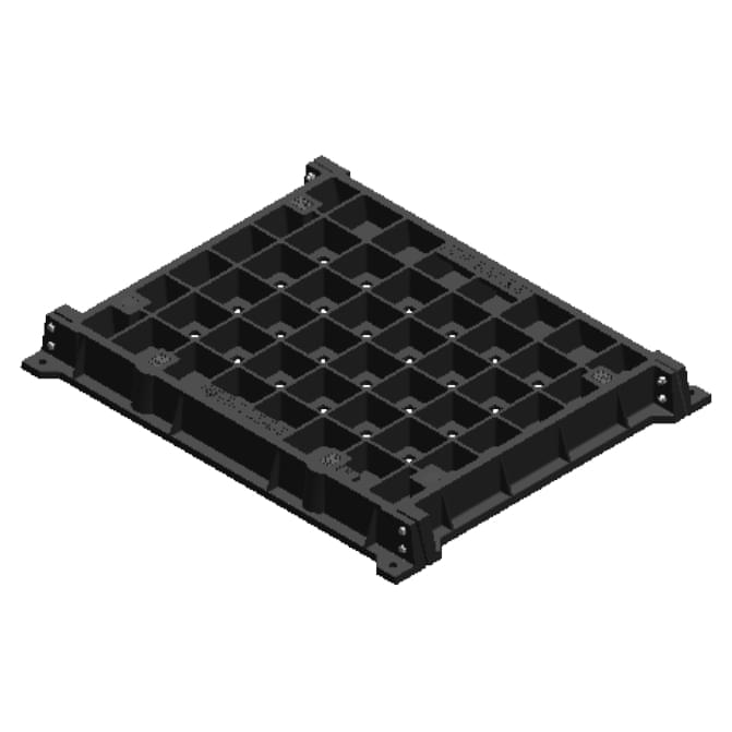 A76DT - 750 x 600mm Opening Class D Cast Iron Cover & Frame - Infill from EJ