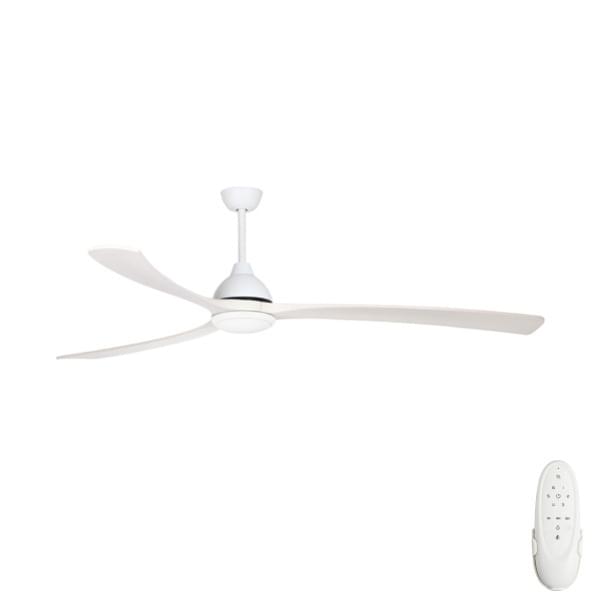 Fanco Sanctuary DC Ceiling Fan with Remote and Dimmable CCT LED – White 70″ from Universal Fans x Fanco