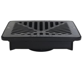 Flo-way Shallow Pit with Polymer Grate – Black from Everhard Industries