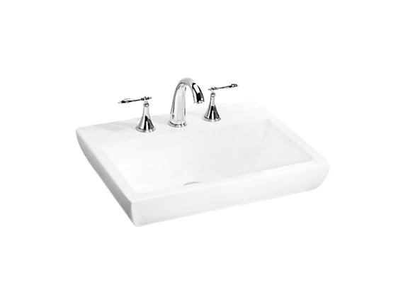 Parliament Semi-recessed Lavatory with Single Faucet Hole - K-14715X-1G-0 from KOHLER