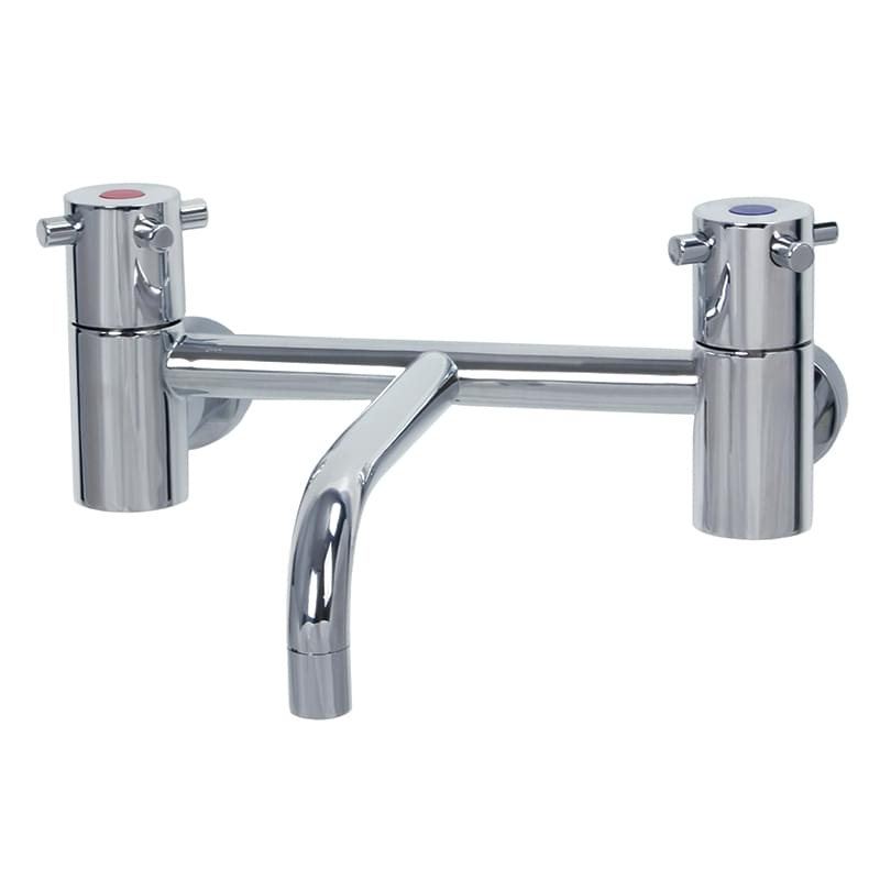CLEANLINE Capstan Wall Mounted Exposed Mixing Set with 245mm Fixed Parallel Spout - CAP0012 from Gentec Australia