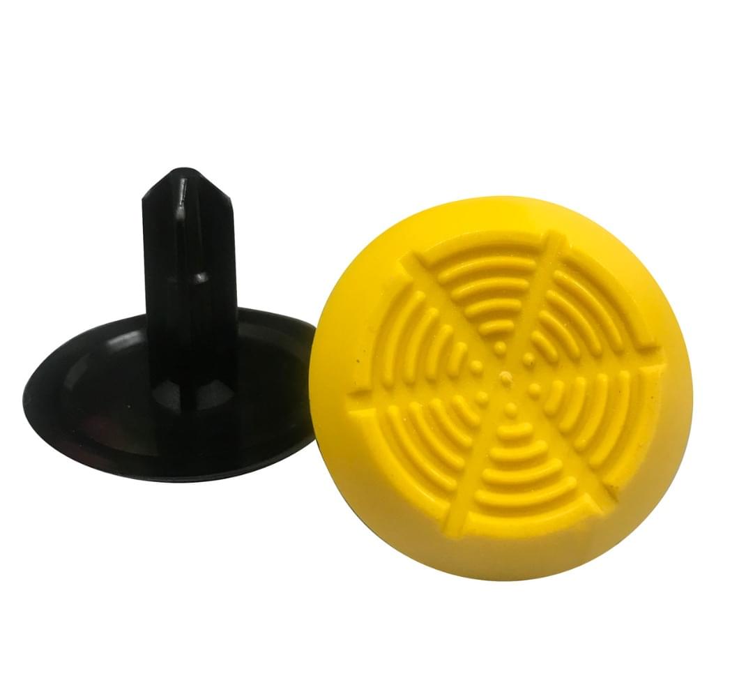Tactile Indicator Single Studs - TGSI 35mm Dia. - Aussie Made - Yellow, Black, White from Safety Xpress