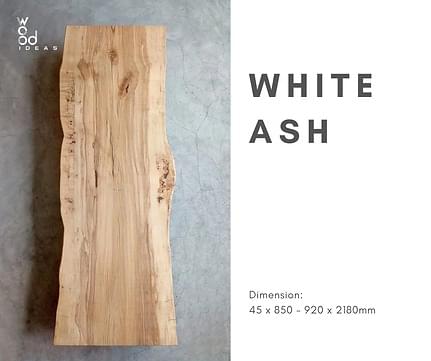 White Ash Wood Slab (Live edge) from Wood Ideas
