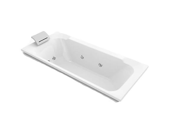 Doble 1.7m Drop-In Whirlpool With Integrated Pillow & E-Drain - K-77701K-NW-0 from KOHLER