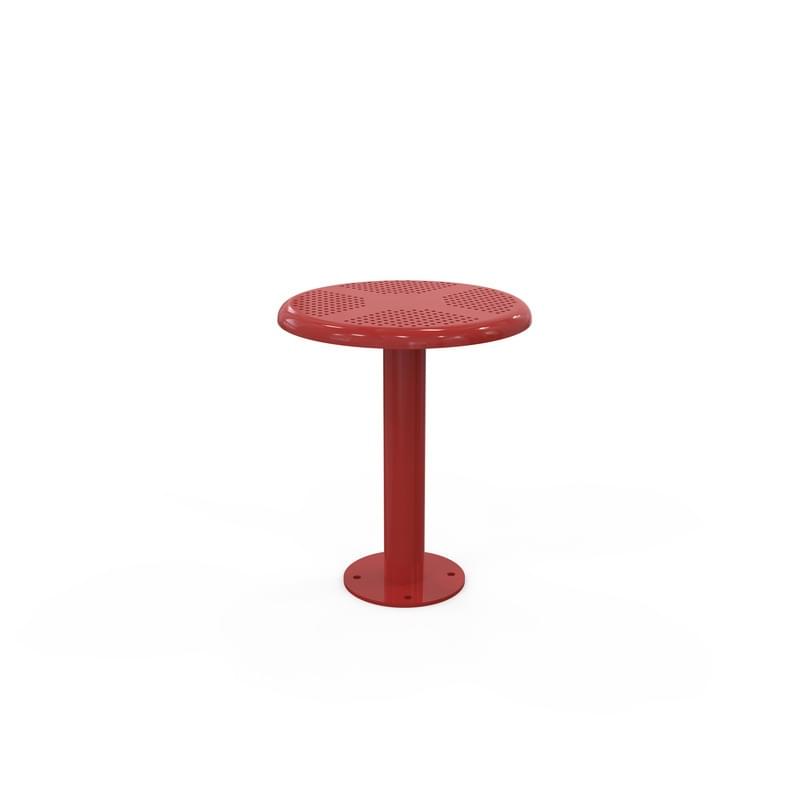 Orbit Stool (Flame Gloss) - Base Plate from Astra Street Furniture
