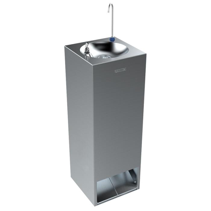 Foot Activated Twin Square Drinking Fountain from Britex
