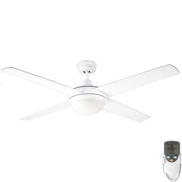Fanco Urban 2 Indoor/Outdoor ABS Blade Ceiling Fan with E27 Light & Remote – White 52″ from Universal Fans x Fanco