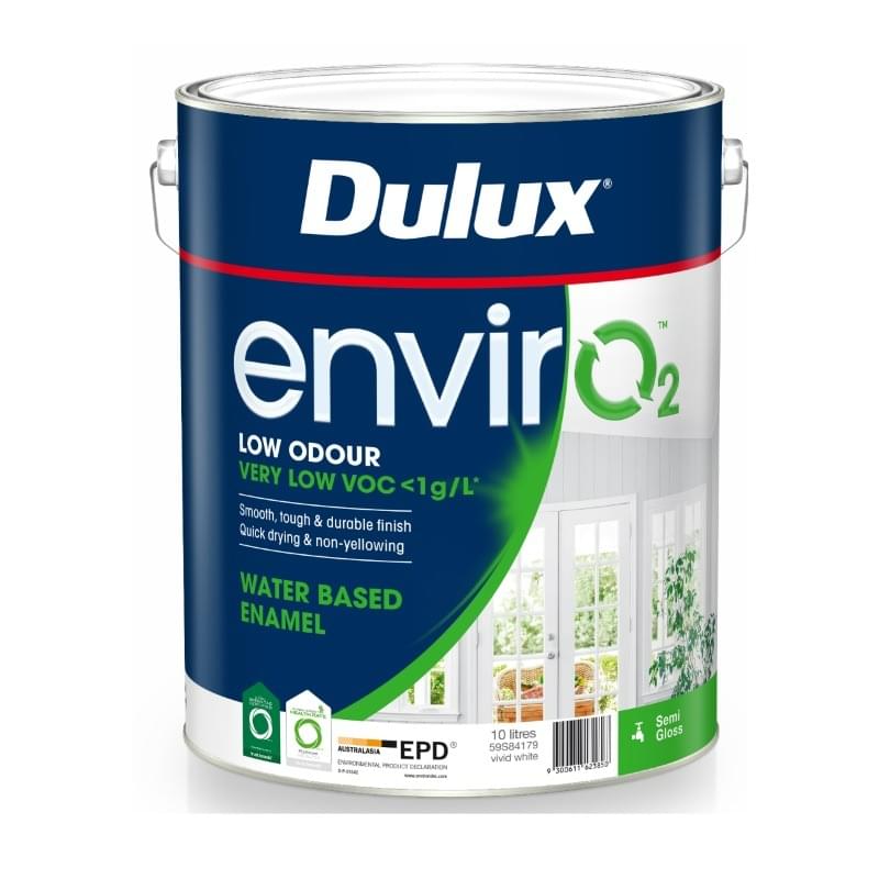 Dulux envirO2 Water Based Enamel Semi Gloss from Dulux