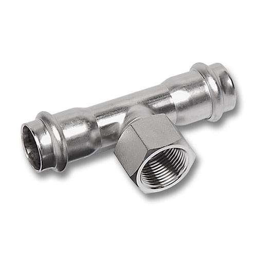 KemPress® Stainless Female BSPP/Rp Threaded T-Junction - Standard from MM Kembla