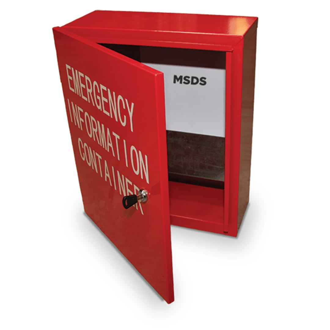 Emergency Information MSDS Cabinet - Large from Safety Xpress