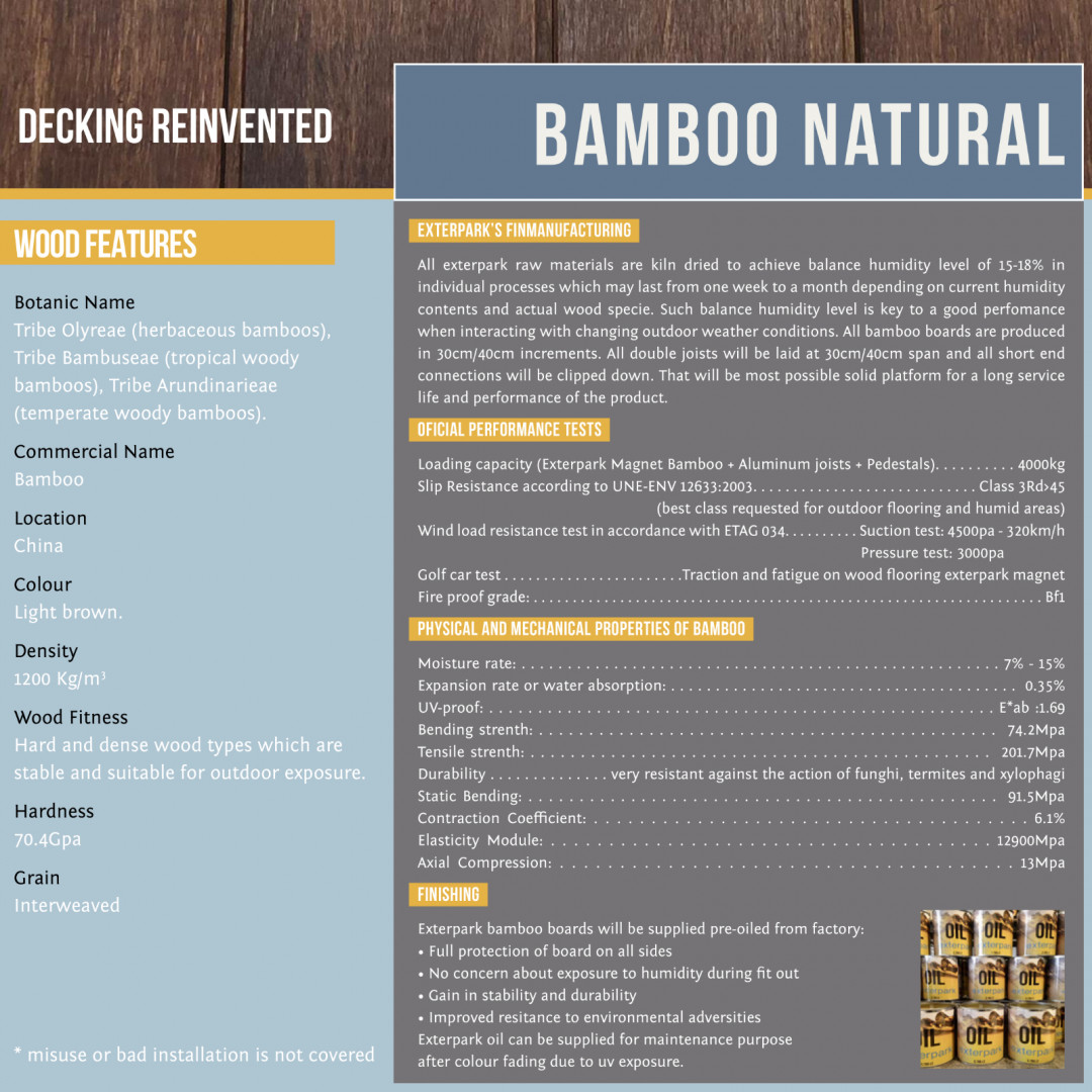 Bamboo Natural from Exterpark