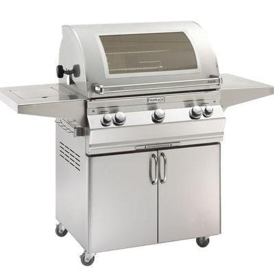 Fire Magic Grills Aurora A660s Portable Grills with Analog Thermometer - Back Burner & Rotisserie & Magic Window from Fire Magic Grills