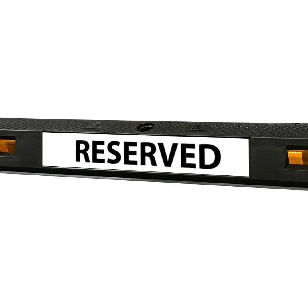 RESERVED - Vinyl Sticker for Wheel Stop from Safety Xpress