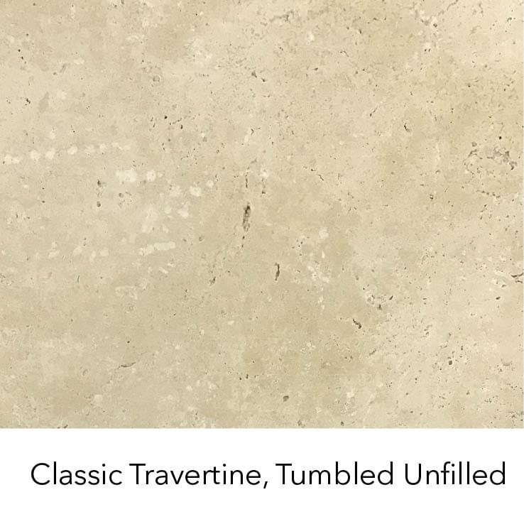 Classic Travertine, tumbled and unfilled from SAI Stone