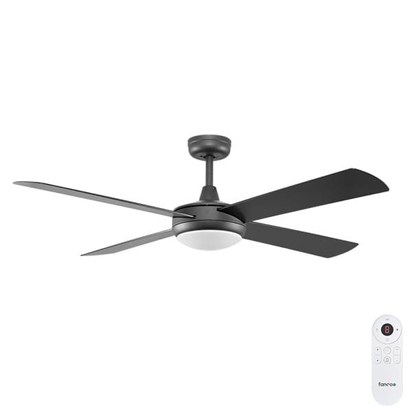 Fanco Eco Silent Deluxe DC SMART Ceiling Fan with CCT LED Light & Remote – Black 56″ from Universal Fans x Fanco