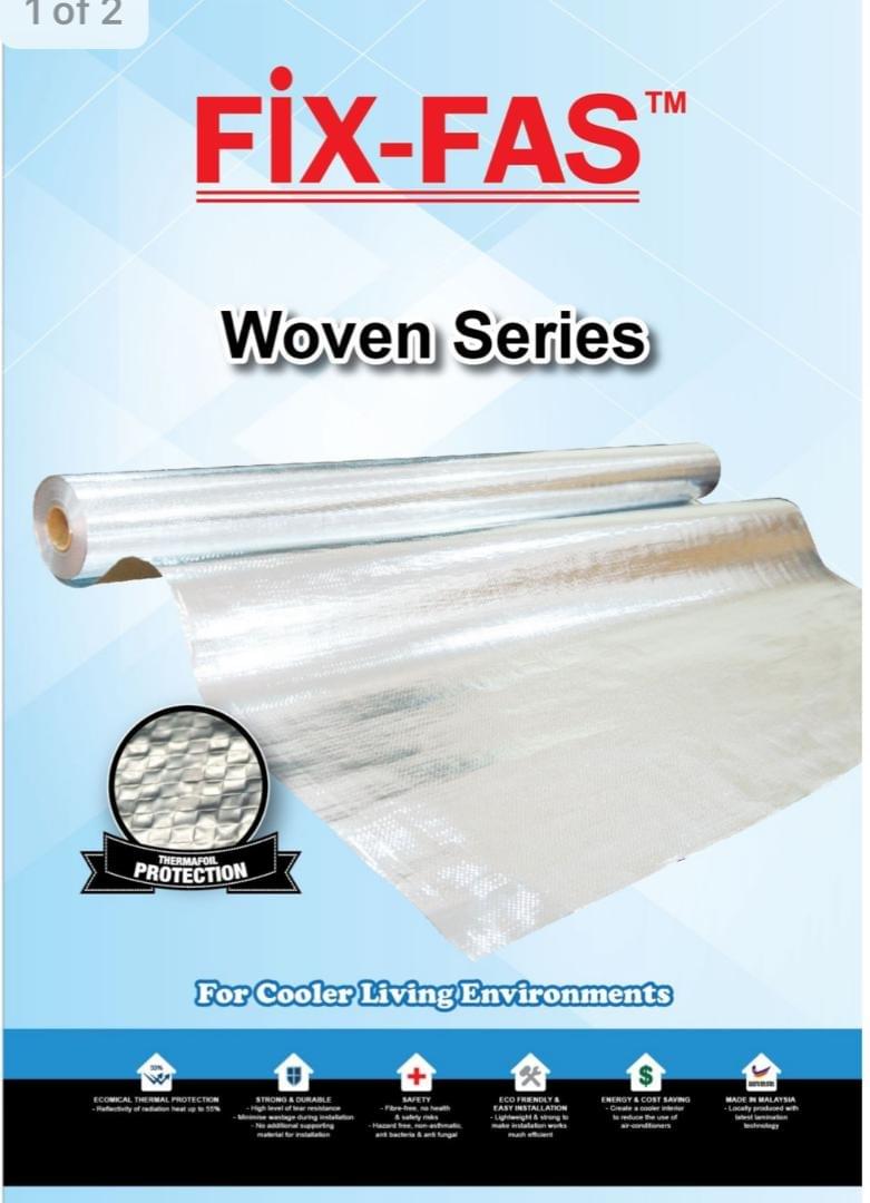 FIX-FAS Radiant Barrier (Woven Series) from Roofseal Metal Roofing and Door Frames