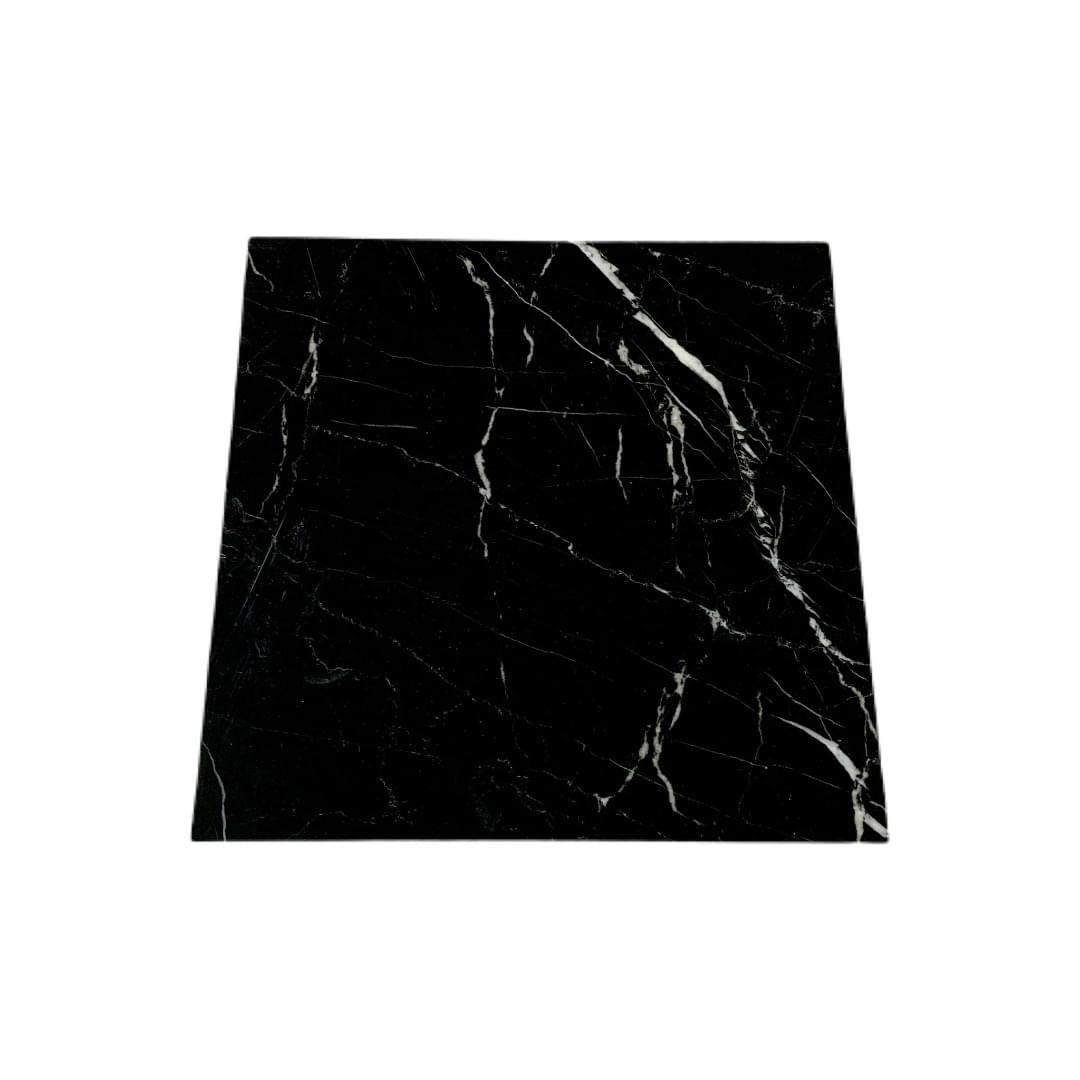Nero Marquina Marble Honed from Graystone Tiles & Design Studio