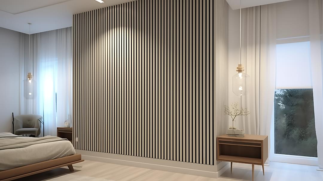 Acoustic Feature Wall Panels - Slatted and Felt Backed from Eco Greenhaus