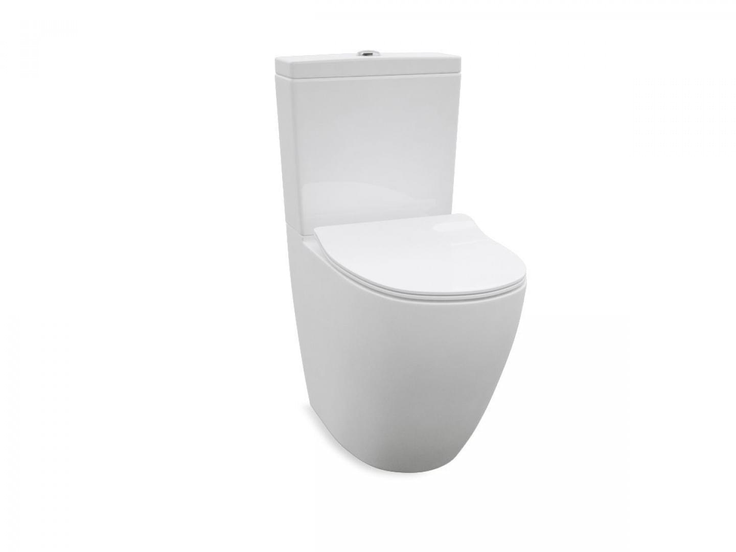 Enware Wall Faced Rimless Close-Coupled Toilet Suite – Raised - EBTW610R-C from Enware