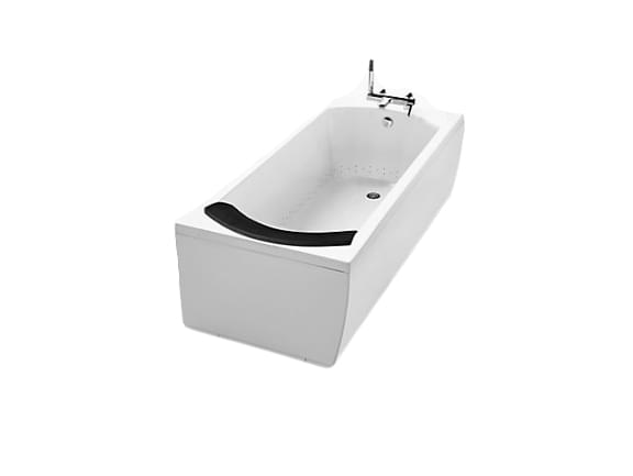 Ove 1.7m Integrated Acrylic BubbleMassage Bath with Grey Bath Pillow, Right Alcove - K-1769T-GE58-0 from KOHLER