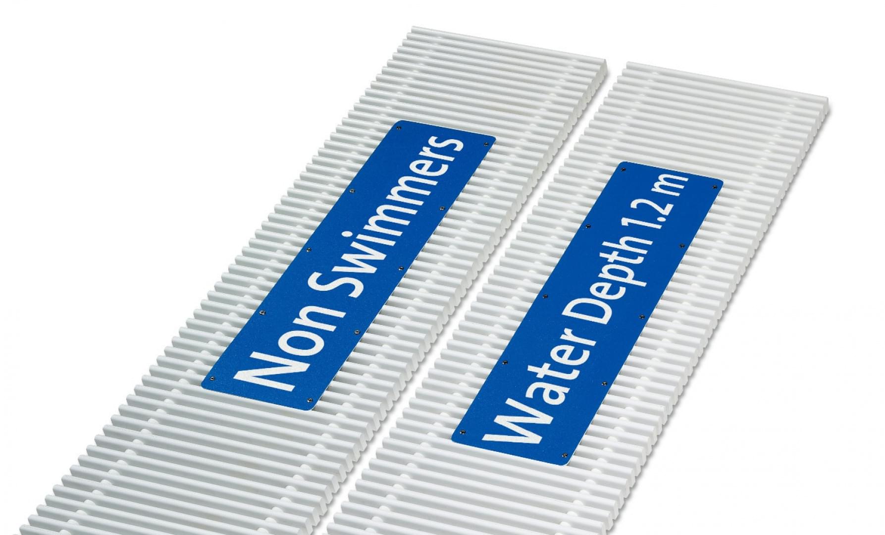 emco swimming pool grates Labels Typ M from Emco