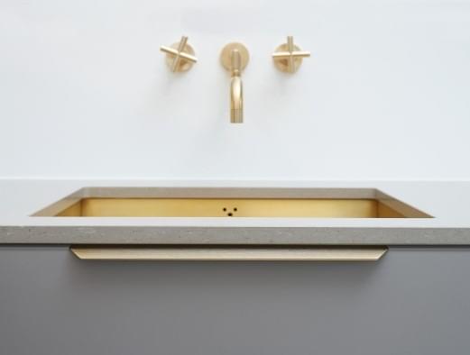 Blaze 2, 350mm, Brushed Brass from Archant