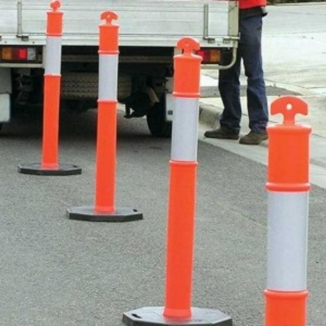 T-Top Bollard & 8KG Base from Safety Xpress