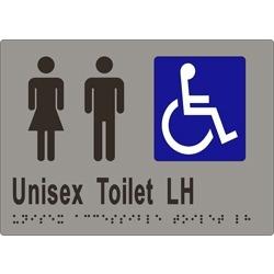 ML16222 Unisex Accessible Toilets LH Transfer - Braille from METLAM