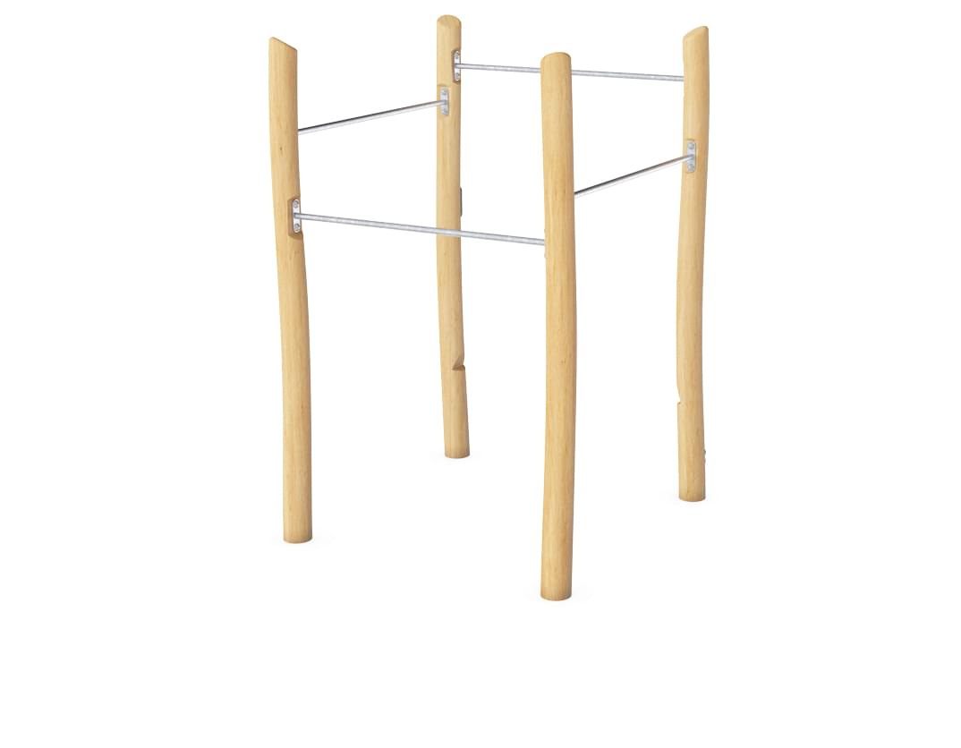 FRO218 - Square Pull Up Station Robinia from KOMPAN