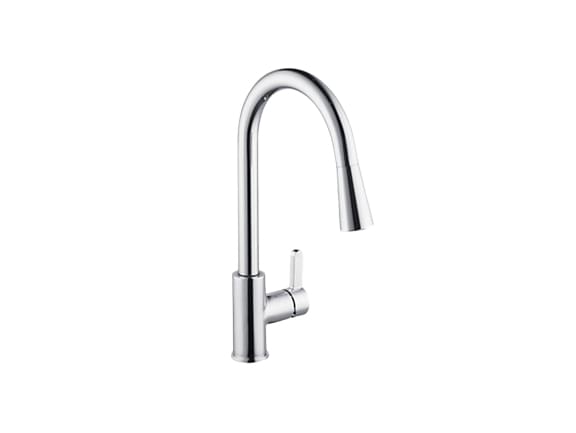 Atom Pull-Down Kitchen Faucet Upright-Asia - K-25981K-4-CP from KOHLER