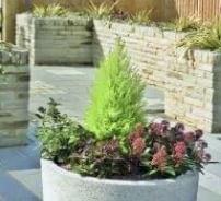 Strada Circular Planter from Excelco Limited