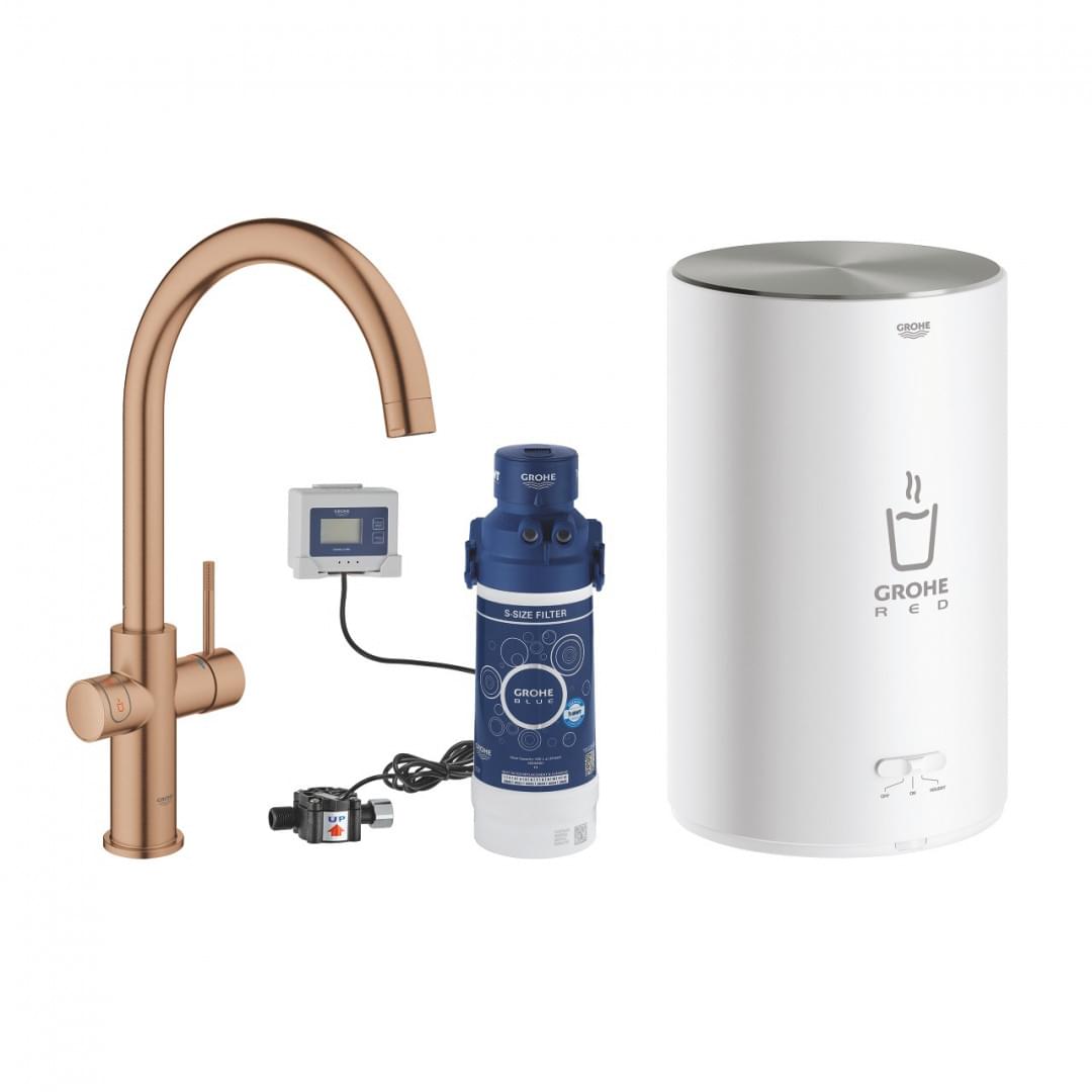 GROHE Red Duo Tap and M Size Boiler 30058DL1 from Grohe