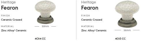 Fearon, 30mm, Ceramic Crazed from Archant