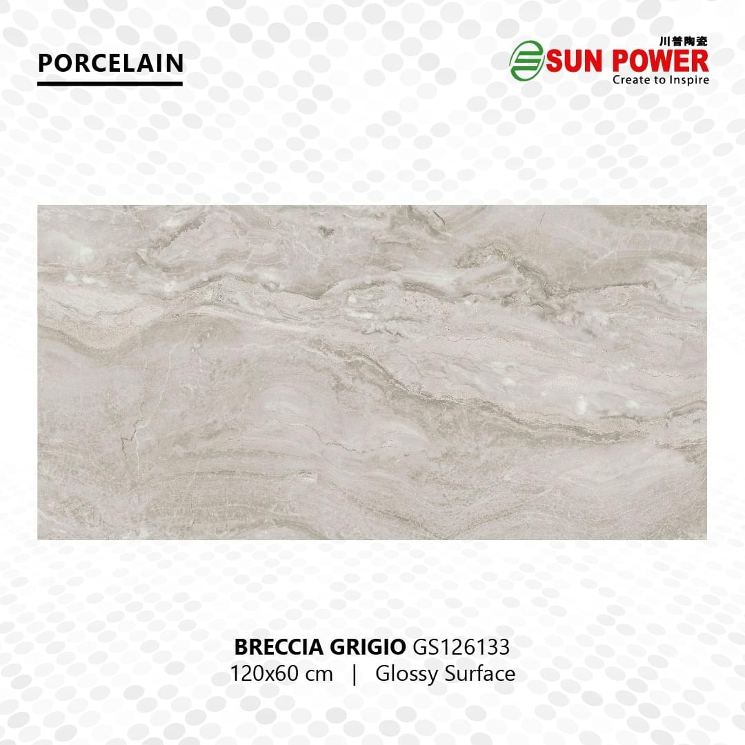 Breccia Grigio 120x60 cm from Sun Power