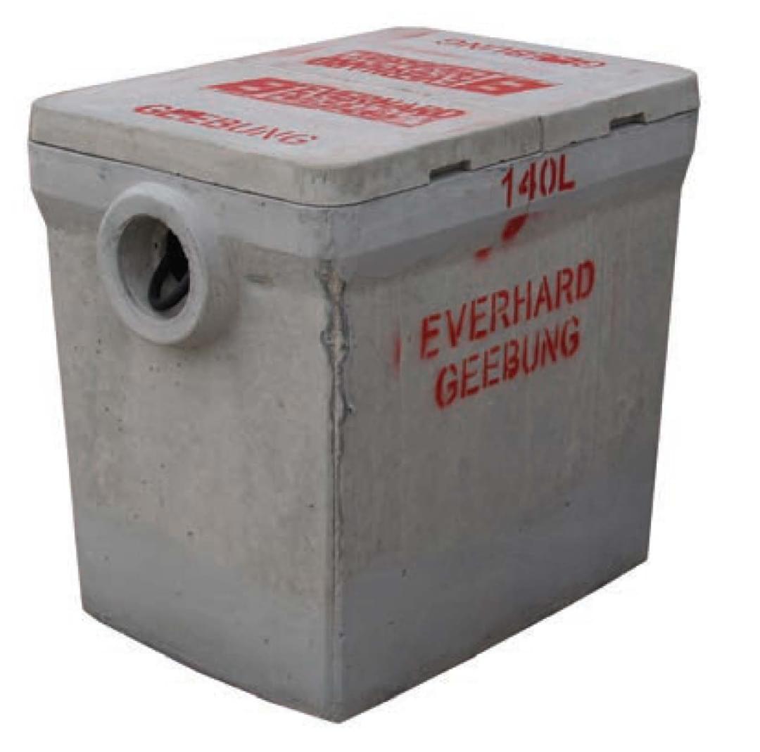 140 Litre Concrete Grease Trap from Everhard Industries
