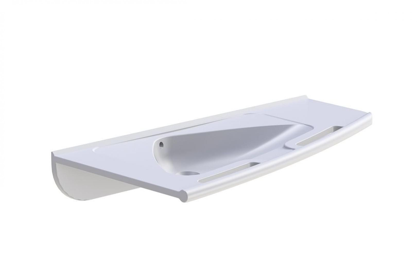 1000mm Solid Surface Washbasin – Left Hand - PS42-208-00 from Enware