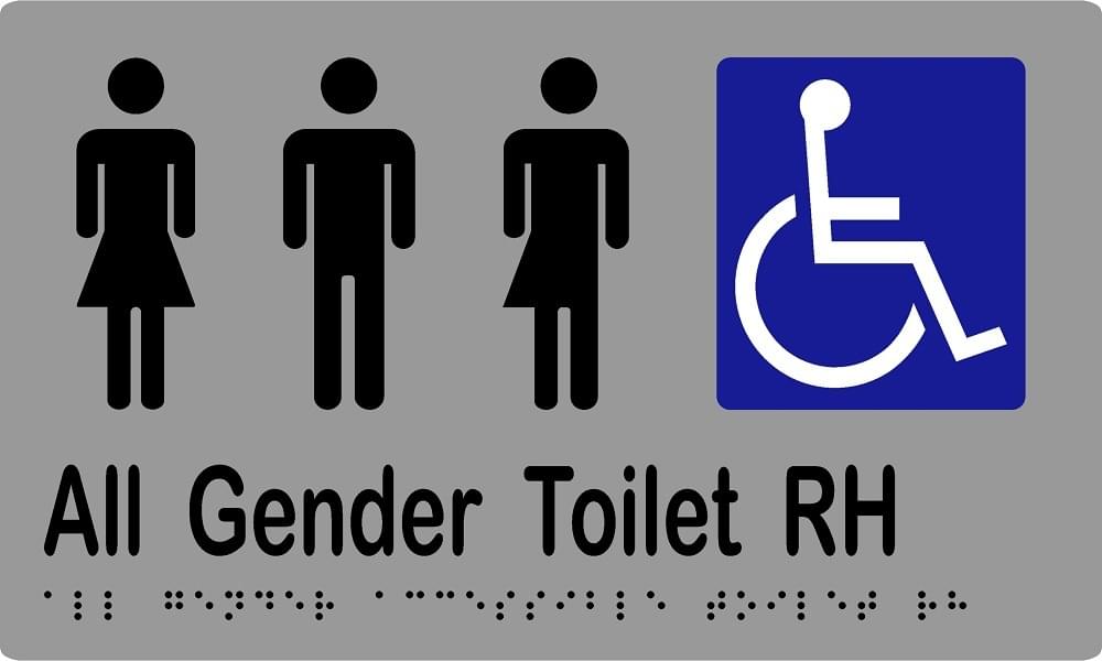 ML16439 All Gender Accessible Toilet RH - Braille from METLAM