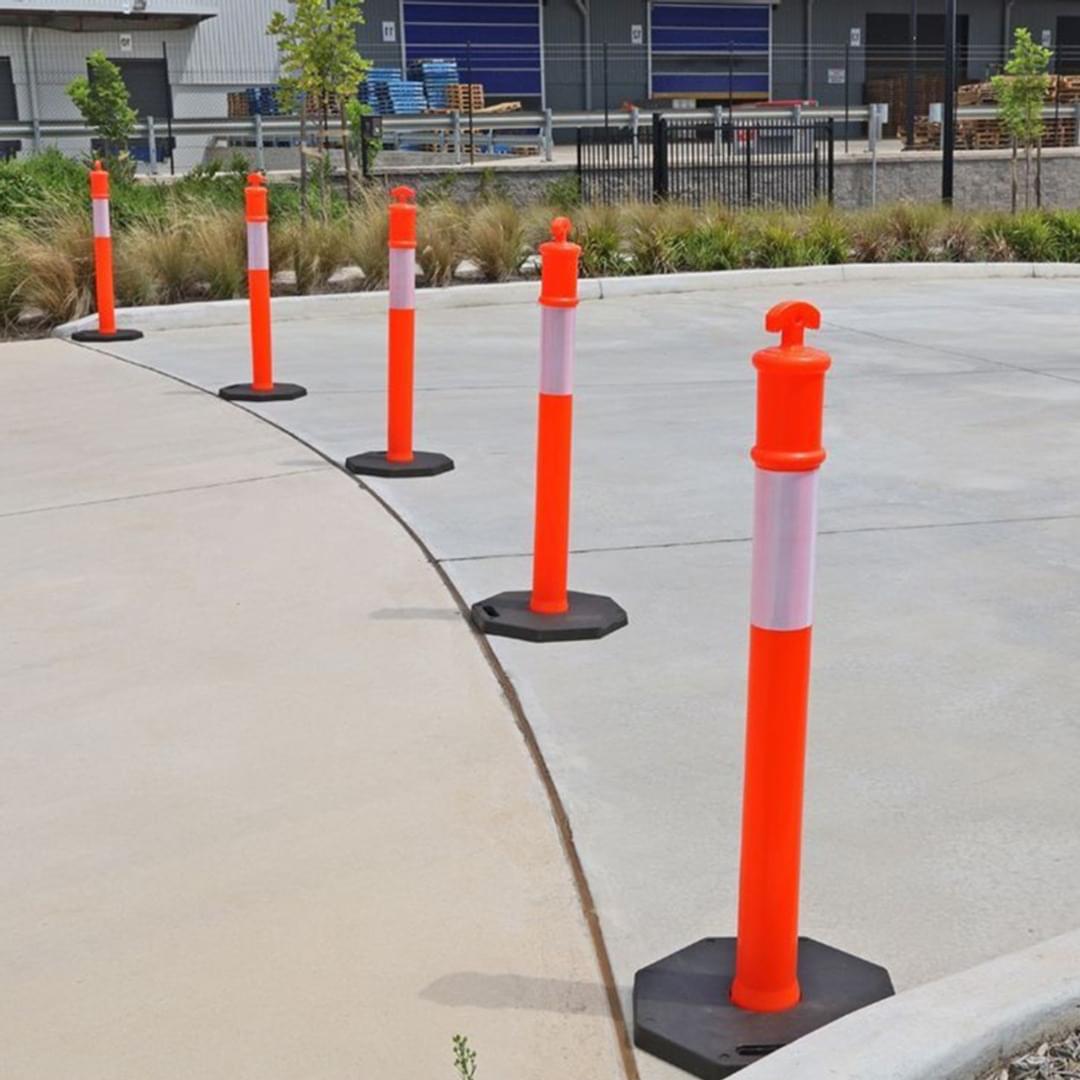 Bollard - T-Top with 6KG Base from Safety Xpress