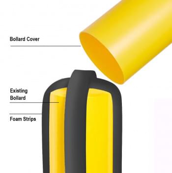 Bollard Protector Cover 152MM from Safety Xpress
