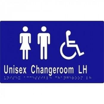 ML16228 Unisex Accessible Changeroom LH Transfer - Braille