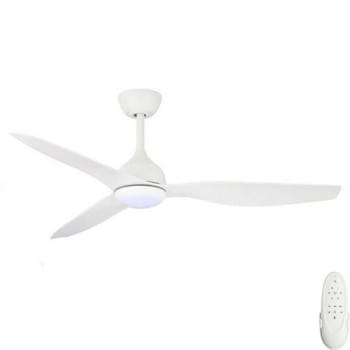 Fanco Eco Style DC Ceiling Fan with CCT LED Light and Remote – White 52″ from Universal Fans x Fanco