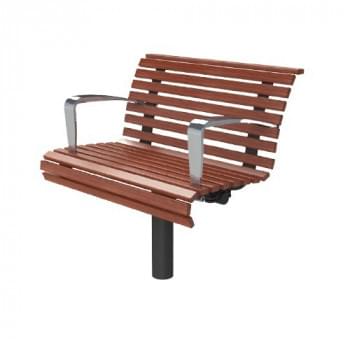 Madrid Single Seat - In Ground from Astra Street Furniture