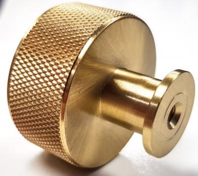 Henley Knob, 35mm dia., Brushed Brass from Archant