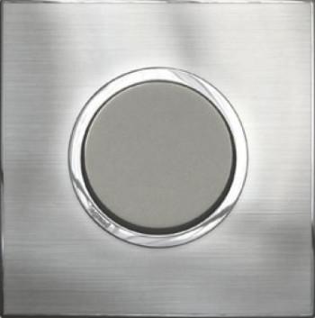 BRUSHED METAL STAINLESS STEEL ROUND