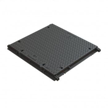 ES0909B - ERMATIC 900 x 900mm Opening Class B Cast Iron Cover & Frame - Solid Top from EJ