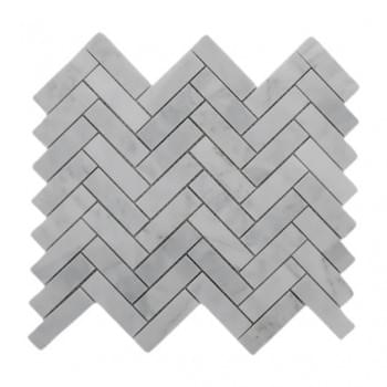 Bardiglio Marble Hexagon Polished Mosaic from Graystone Tiles & Design Studio