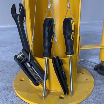 Surface Mounted Bicycle Repair Station with Multi Tools from Safety Xpress