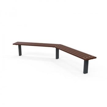 Woodville 45° Angled Bench - In-Ground from Astra Street Furniture
