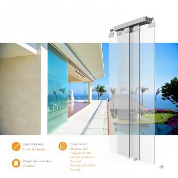 Glass Partition - Multiple Sliding Panel from Sandei