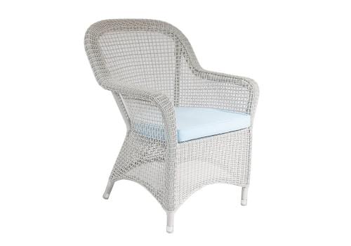 Classic Armchair Square Open Weave Pattern